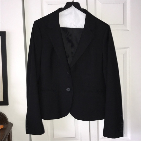 J. Crew Super 120’s Summer Wool black blazer sz 12